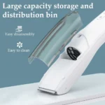 ⁦ماكينة حلاقة شعر كهربائية للأطفال بشفرة سيراميك، قابلة لإعادة الشحن عبر منفذ USB، هادئة ومقاومة للماء⁩ - الصورة ⁦4⁩