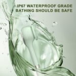 Electric Waterproof Bath Body Brush – 360° Rotating Long Handle Scrubber with 3 Brush Heads - Image 9