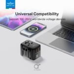 Brave 20W Fast Travel Charger GAN 3 PORT + AC Adapter - Image 5