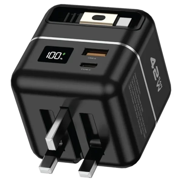 شاحن Green Lion GaN Premium Series بقوة 42 واط مع بنك طاقة بسعة 5000 مللي أمبير