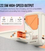 ⁦باور بانك VFAN بسعة 10000 مللي أمبير/ساعة مع كابل، شحن سريع 22.5 واط، شحن لاسلكي 15 واط،⁩ - الصورة ⁦8⁩