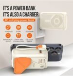 ⁦باور بانك VFAN بسعة 10000 مللي أمبير/ساعة مع كابل، شحن سريع 22.5 واط، شحن لاسلكي 15 واط،⁩ - الصورة ⁦2⁩