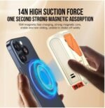 ⁦باور بانك VFAN بسعة 10000 مللي أمبير/ساعة مع كابل، شحن سريع 22.5 واط، شحن لاسلكي 15 واط،⁩ - الصورة ⁦5⁩