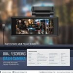 Dual Recording Dash Camera 2K 1440P – Parking Monitor & G-Sensor Dash Cam, Powerology - Image 5