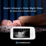 Powerology Smart Baby Monitor Camera 1080P – 5” HD Display, Night Vision & App Control - Image 9