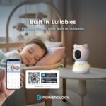 Powerology Smart Baby Monitor Camera 1080P – 5” HD Display, Night Vision & App Control - Image 6