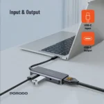 Porodo 4-in-1 USB-C Hub with 100W Power Delivery - Image 2