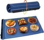 سفرة تسخين الطعام الكهربائية 240 واط - قطعة تسخين سيليكون بثلاث درجات حرارة