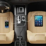 ⁦شاحن سيارة باورلوجي بقوة 60 واط مزود بمقبس 12 فولت وكابل USB-C قابل للسحب⁩ - الصورة ⁦2⁩