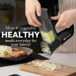 Keouke Wireless Electric Food Chopper 2500mAh – Portable 40W Vegetable Cutter with 4 Blades - Image 4