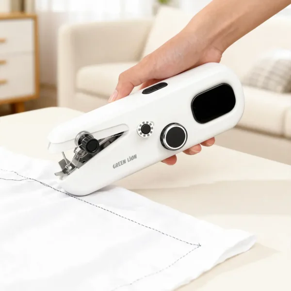 Green Lion Handheld Sewing Machine Portable 2000mAh – Cordless Mini Sewing Machine with USB-C Charging